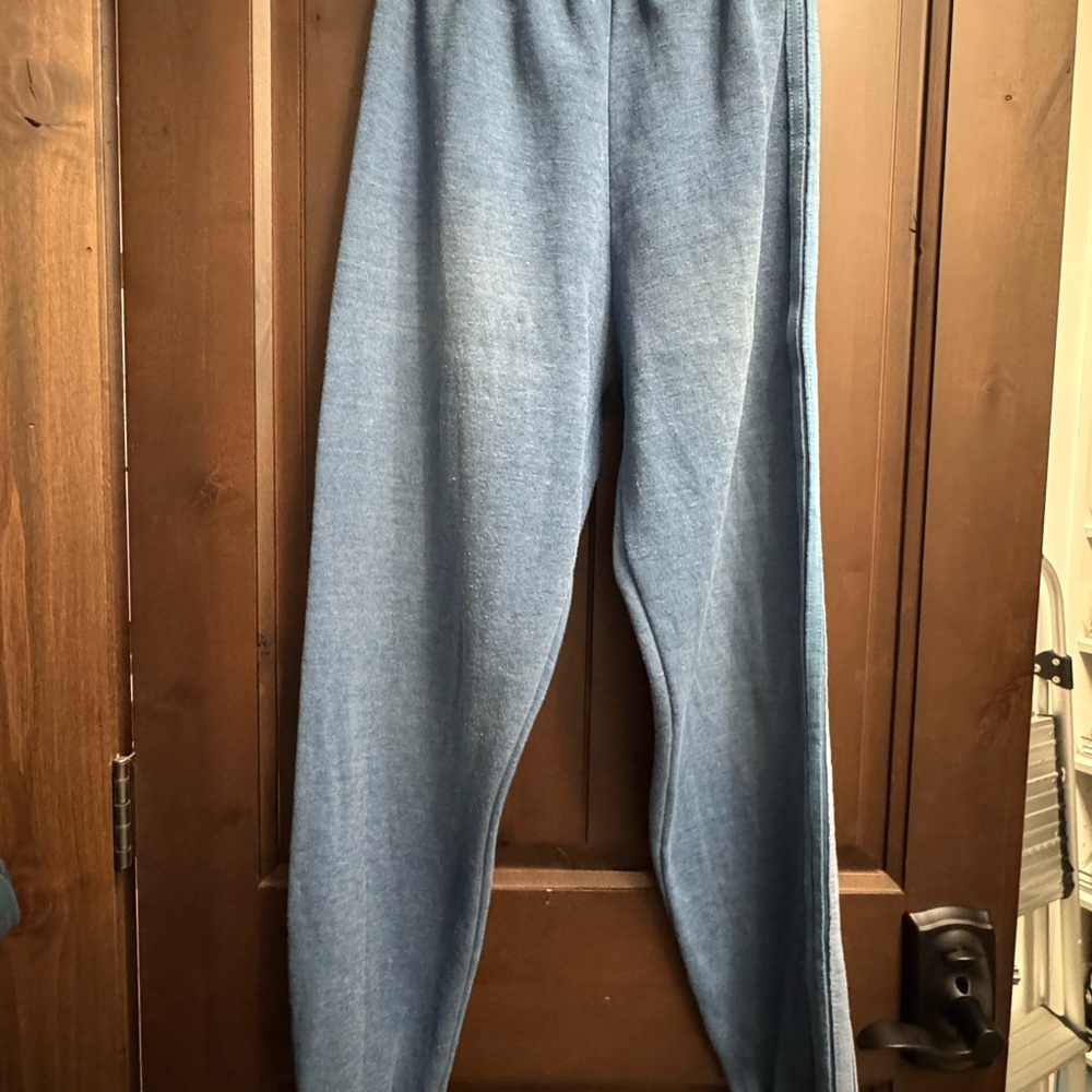 Aviator Nation Blue 5 Stripe Sweatshirt + Sweatpants XS/S - Picture 3 of 12